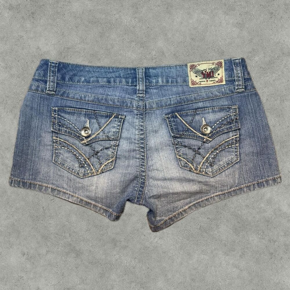 Ymi-jeans Women's Blue and Navy Shorts